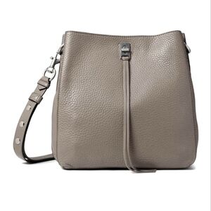 REBECCA MINKOFF Darren Olive Pebbled Leather Bag $398
